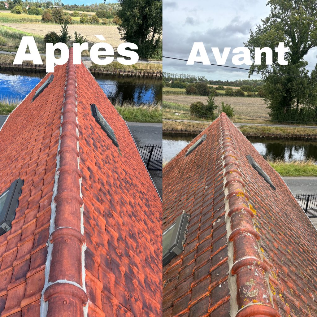 Petite maçonnerie des tuiles faitières à Pacy-sur-Eure