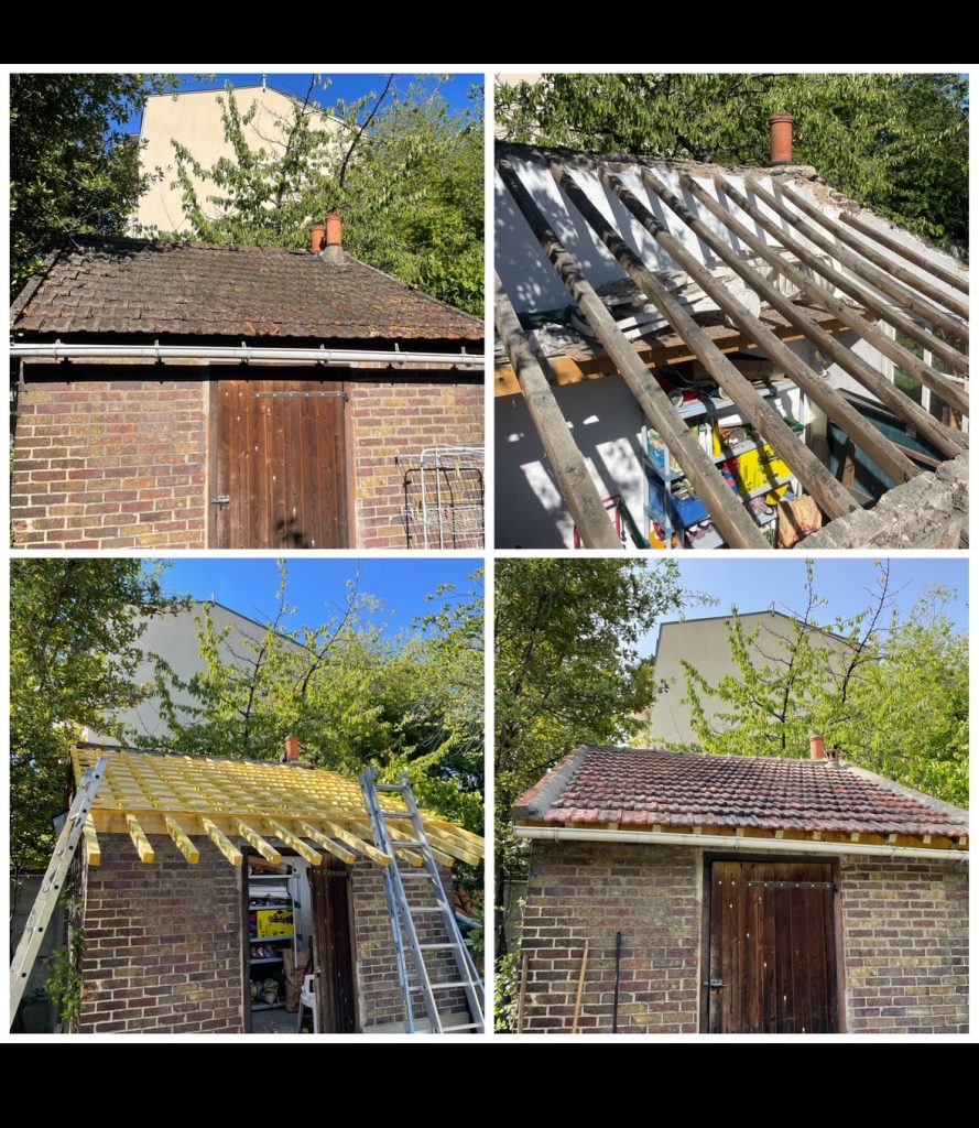 remplacement de toiture à Cravent 78270