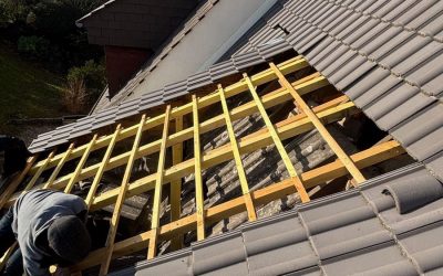 Réparation de charpente et remplacement de tuiles à Bréval