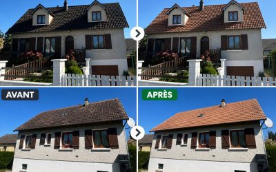 Décapage toiture et résine colorée à Garennes-sur-Eure